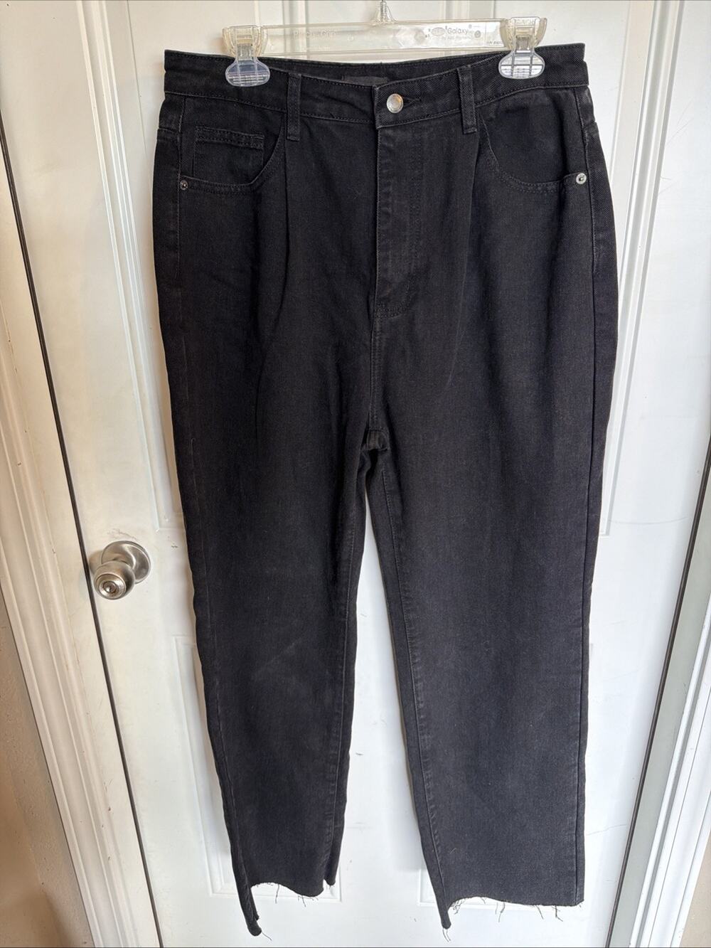 Pretty Little Thing Washed Black Jeans Size 8 Straight